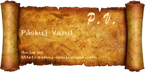 Páskuj Vazul névjegykártya